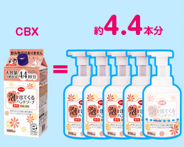 CBX(1000ml) 約4.4本分